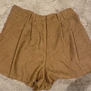 High Waisted Corduroy Shorts - Size 12